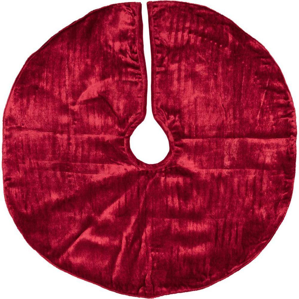 21 in. Red Memories Glam Christmas Decor Mini Tree Skirt - Hercitys