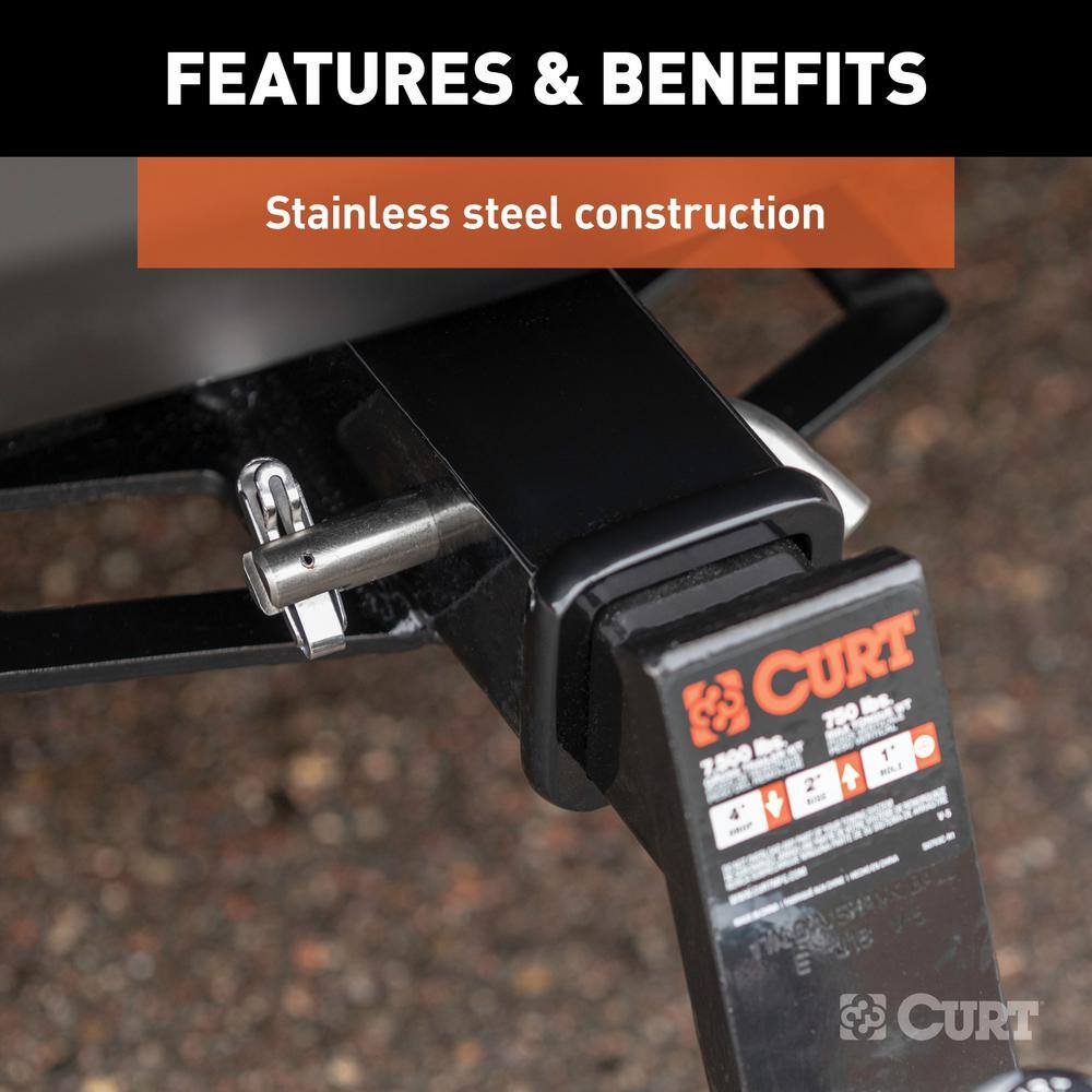 5/8 in. Chrome Barbell Hitch Lock 3 in. Receiver - Hercitys