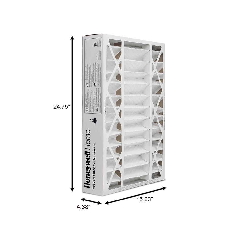 16 x 25 x 4 Pleated Furnace Air Filter FPR 8, MERV 8 (2-Pack) - Hercitys