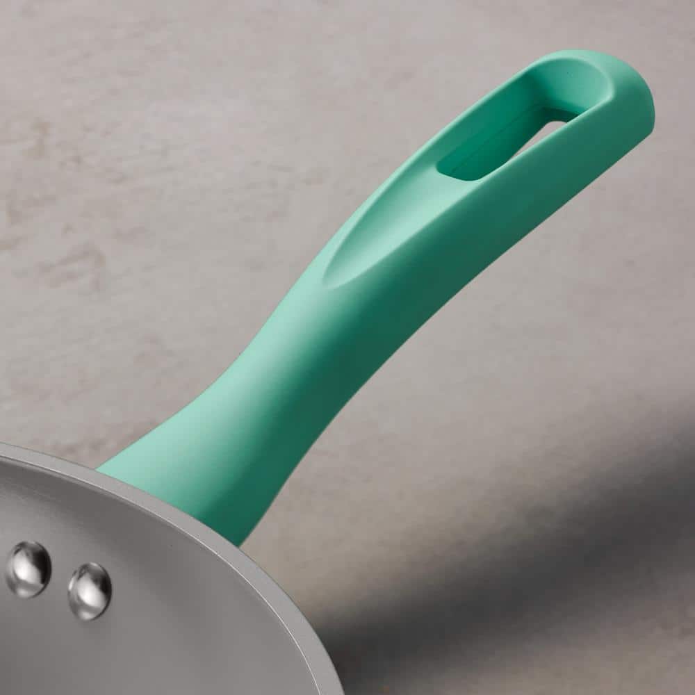 14-Piece Ceramic Cookware Set in Teal - Hercitys