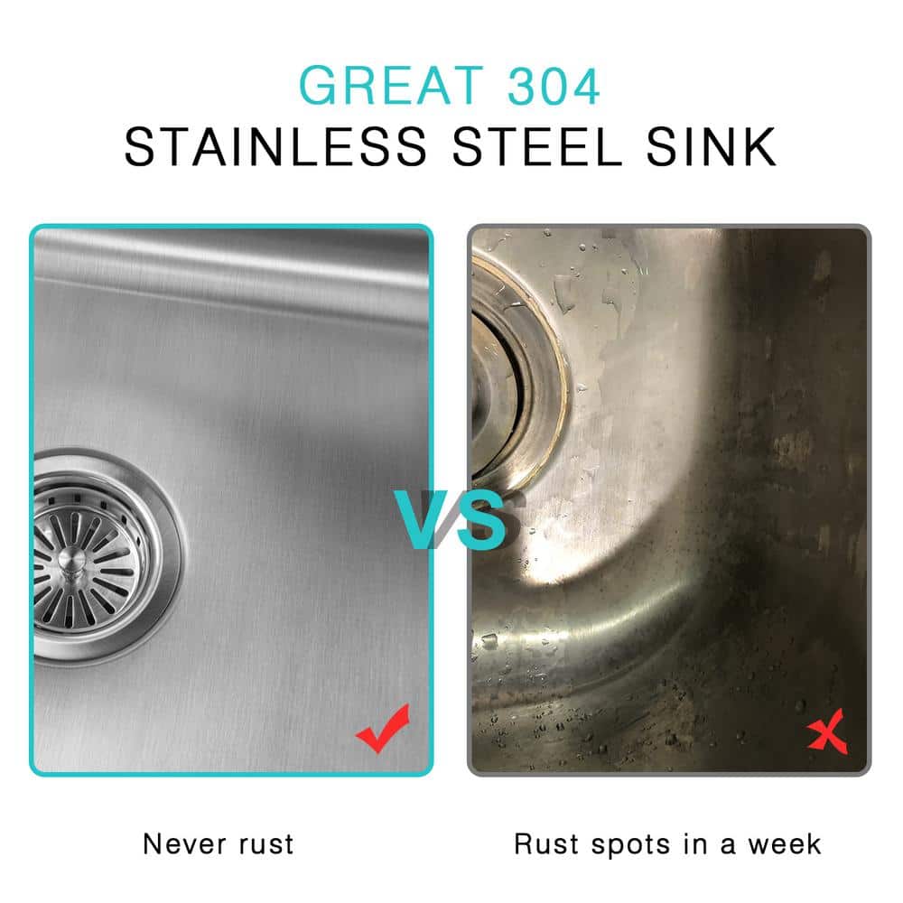 16-Gauge Stainless Steel 23 in. Single Bowl Undermount Kitchen Sink with Bottom Grid - Hercitys
