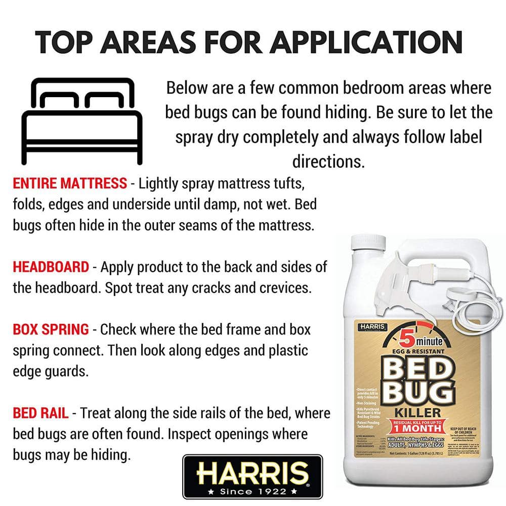 1 Gal. 5-Minute Bed Bug Killer (2-Pack) 256 oz., 32 oz. Professional Spray Bottle and 55 oz. Pump Sprayer Value Pack - Hercitys