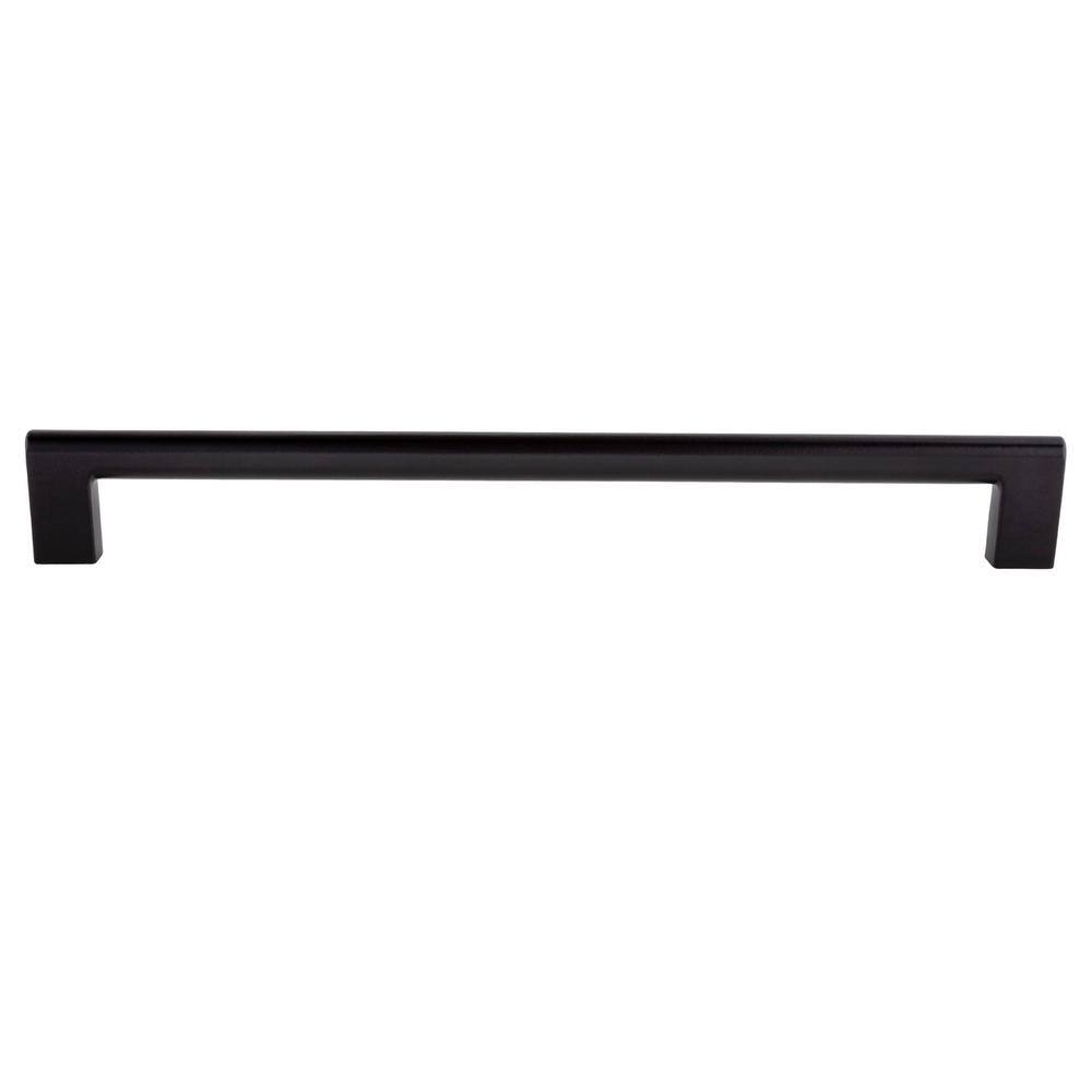 5-Pack Vail 10 in. (254 mm) Center-to-Center Modern Matte Black Bar Drawer Pull - Hercitys