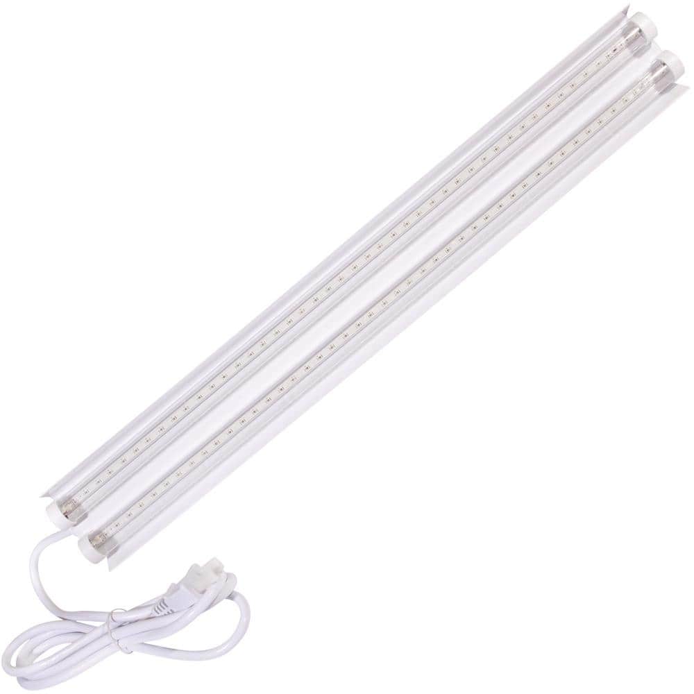 2 ft. 23-Watt White Grow Light Red Plus Blue Spectrum (2-Pack) - Hercitys