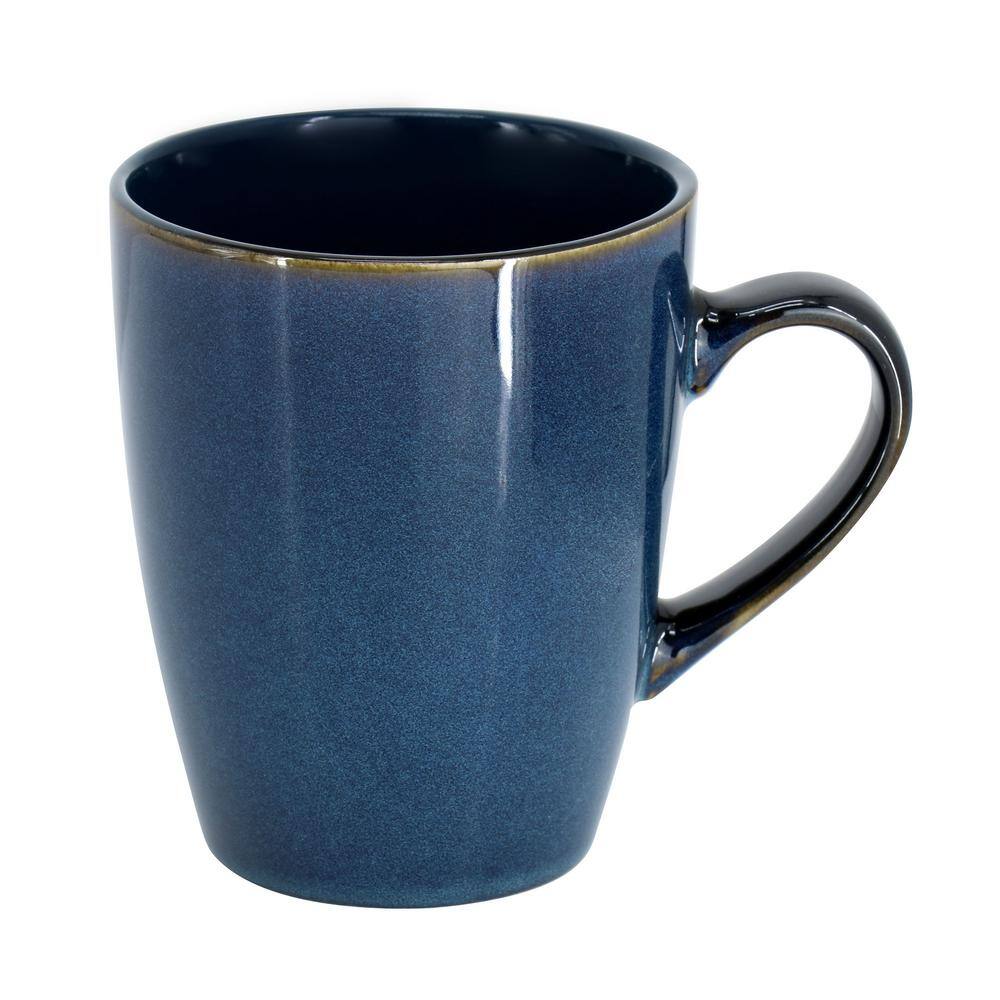 16-Piece Priya Reactive Glaze Stoneware Dinnerware Set in Blue - Hercitys