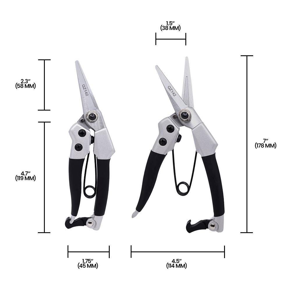 2 in. Chrome Plated Carbon Steel Professional Thinning Shear - Hercitys