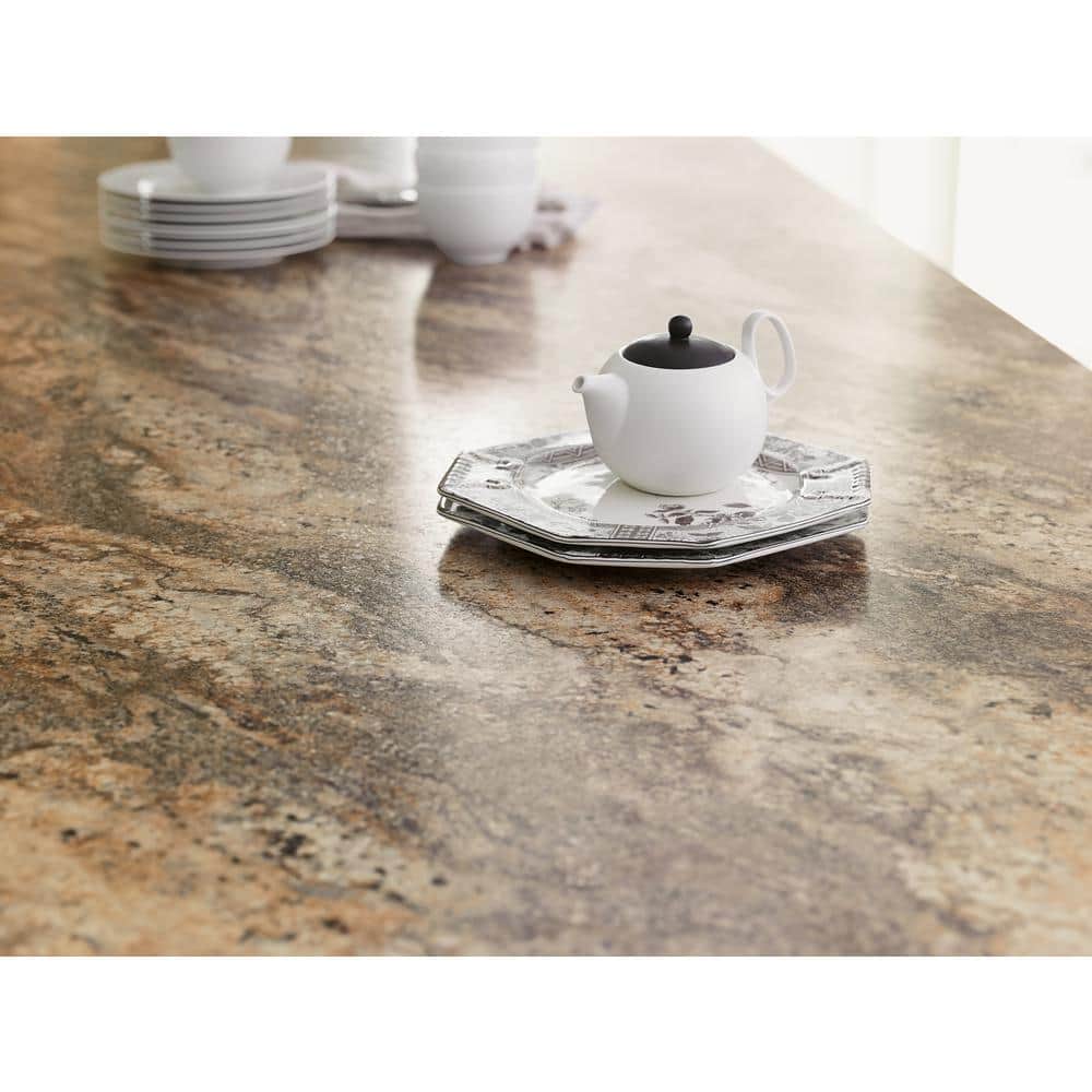 4 ft. x 8 ft. Laminate Sheet in 180fx Lapidus Brown with Scovato Finish - Hercitys