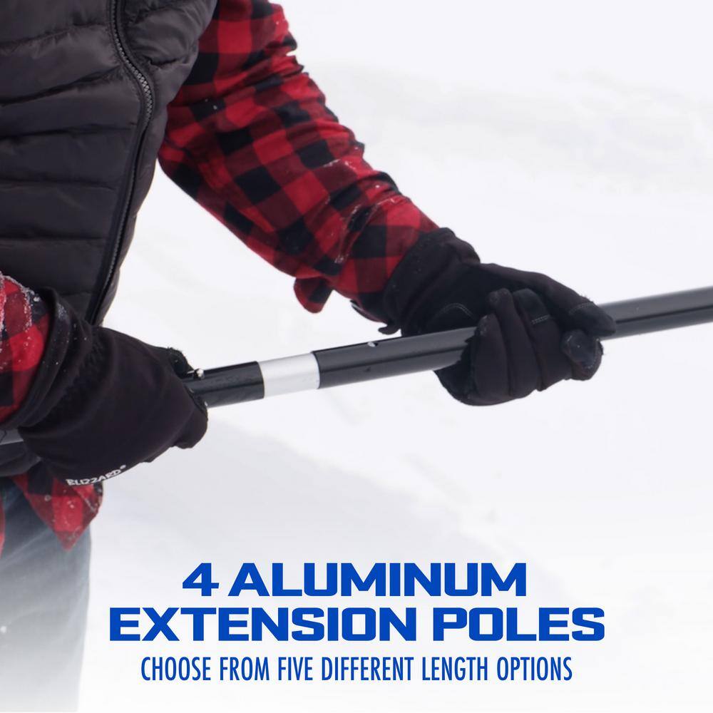 22 ft. Reach Snow Removal Roof Rake with 20 ft. Debris Slide - Hercitys