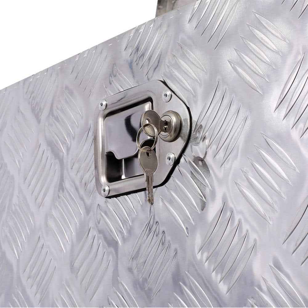 16 Gal. Silver Aluminum Deck Box - Hercitys