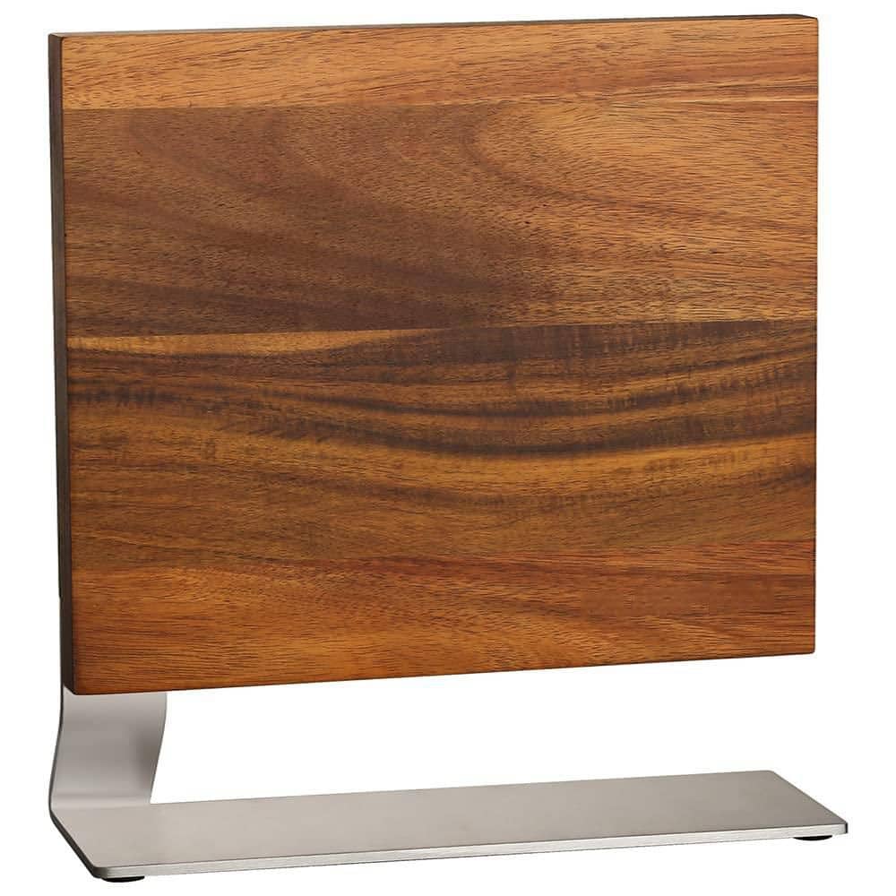 14-Knife Rectangle Wood Magnetic Knife Block with 3-Large Magnet Inside and Non-Slip Mat, Countertop Organizer - Hercitys