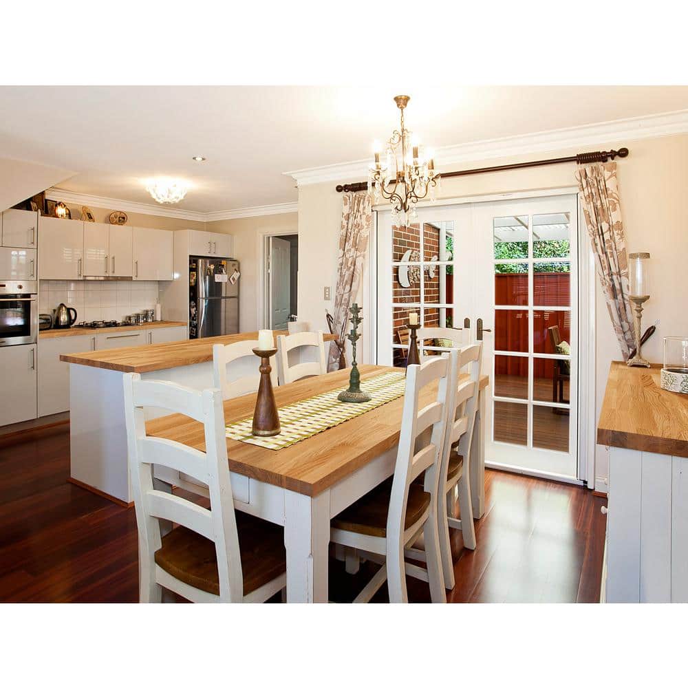 4 ft. L x 25 in. D Finished Engineered Oak Butcher Block Countertop - Hercitys