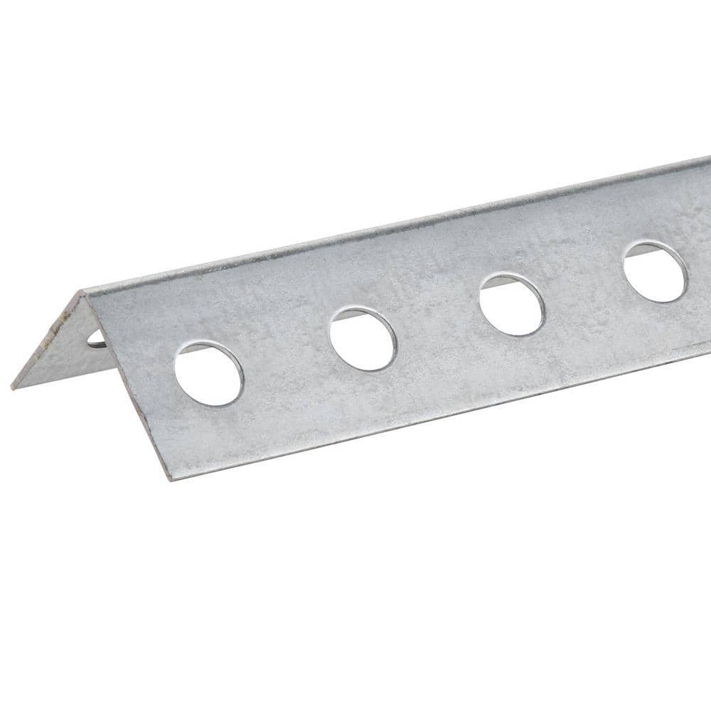 1-1/4 in. x 4 ft. – 18 Gauge Thick Zinc Plated Perforated Steel Angle - Hercitys