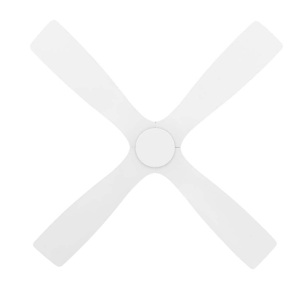 54 in. Ceiling Fan 6 Speeds Wall Fan in White with Remote - Hercitys