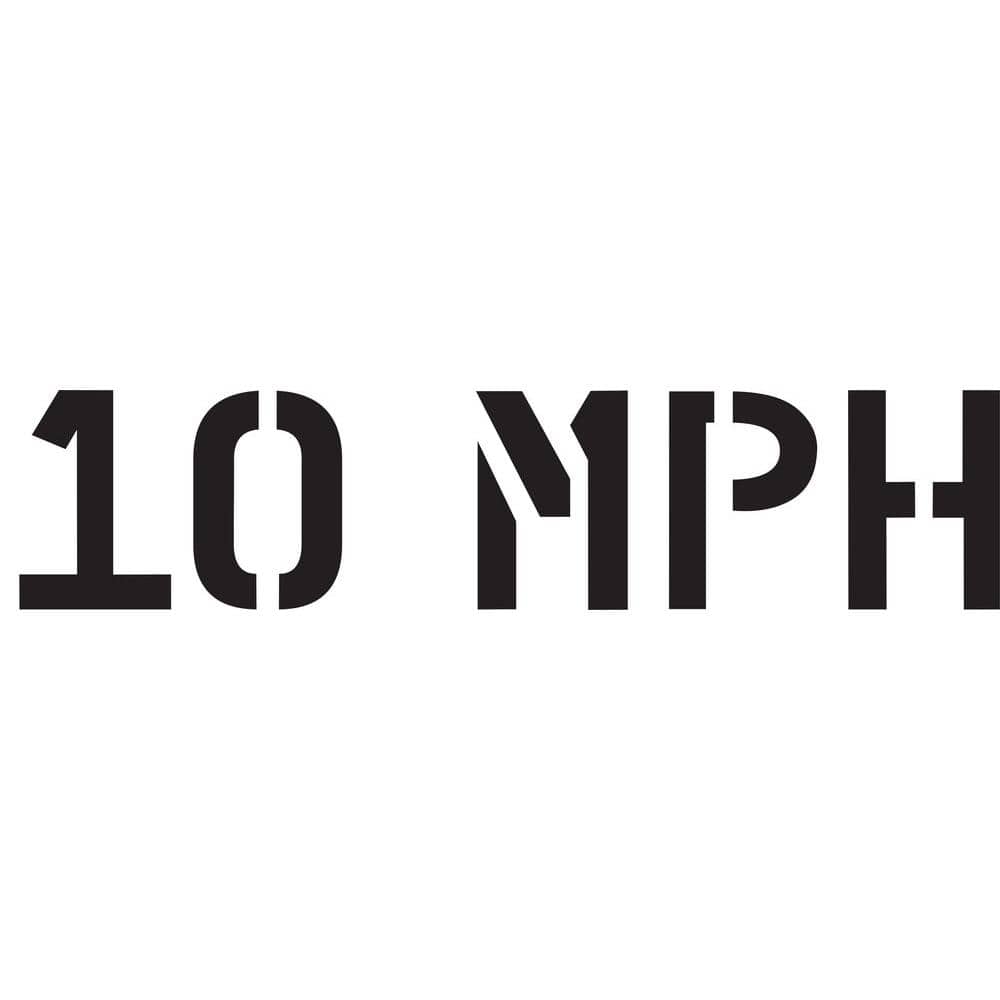 36 in. 10 MPH Stencil - Hercitys