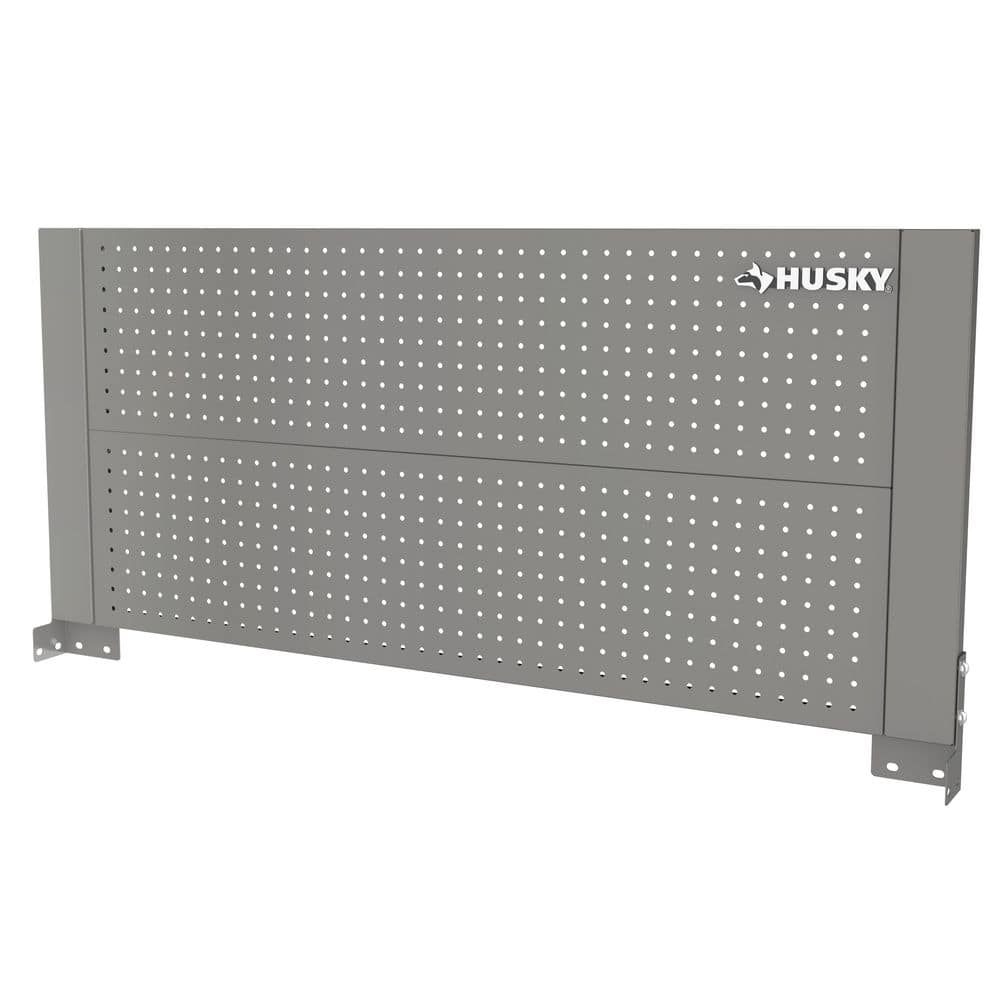 46 in. Gloss Gray Steel Pegboard Attachment - Hercitys