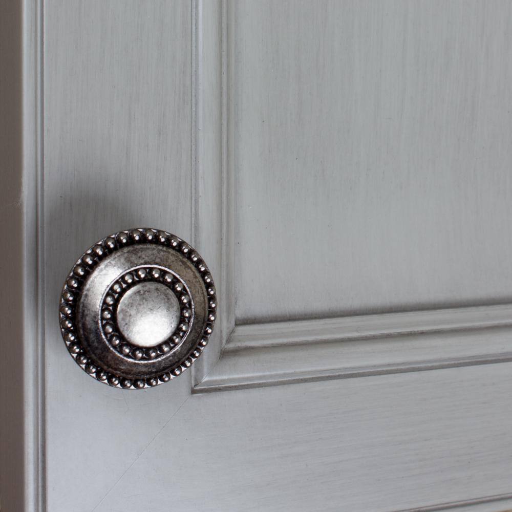 1-3/8 in. Dia Weathered Nickel Round Celtic Medallion Cabinet Knob (10-Pack) - Hercitys