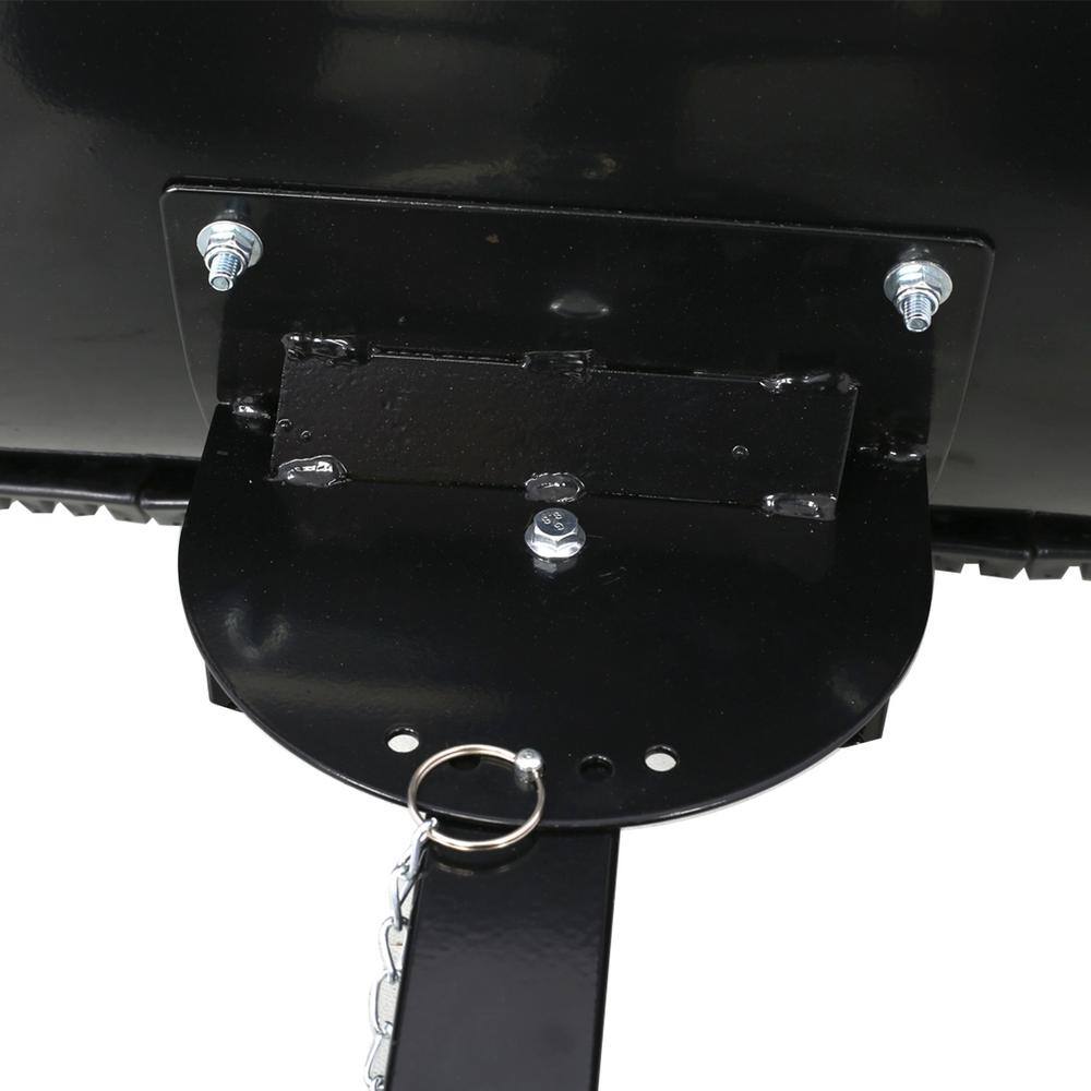 15 in. Steel Angle-Adjustable Handle Steel Heavy-Duty Snow Shovel Rolling Pusher with 29 in. Blade, 10 in. Wheels - Hercitys