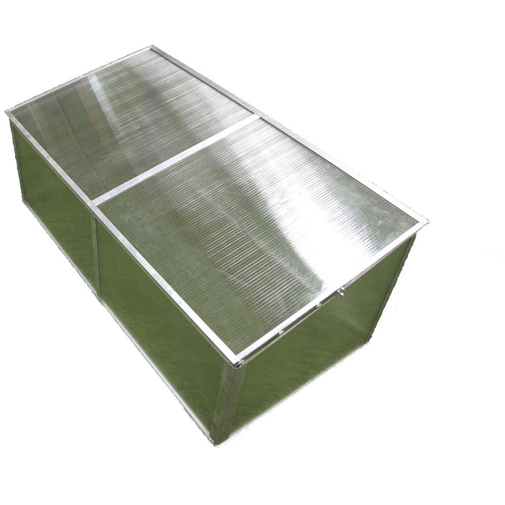 3.3 ft. x 1.6 ft. x 1.3 ft. Folding Aluminum Cold Frame Greenhouse - Hercitys