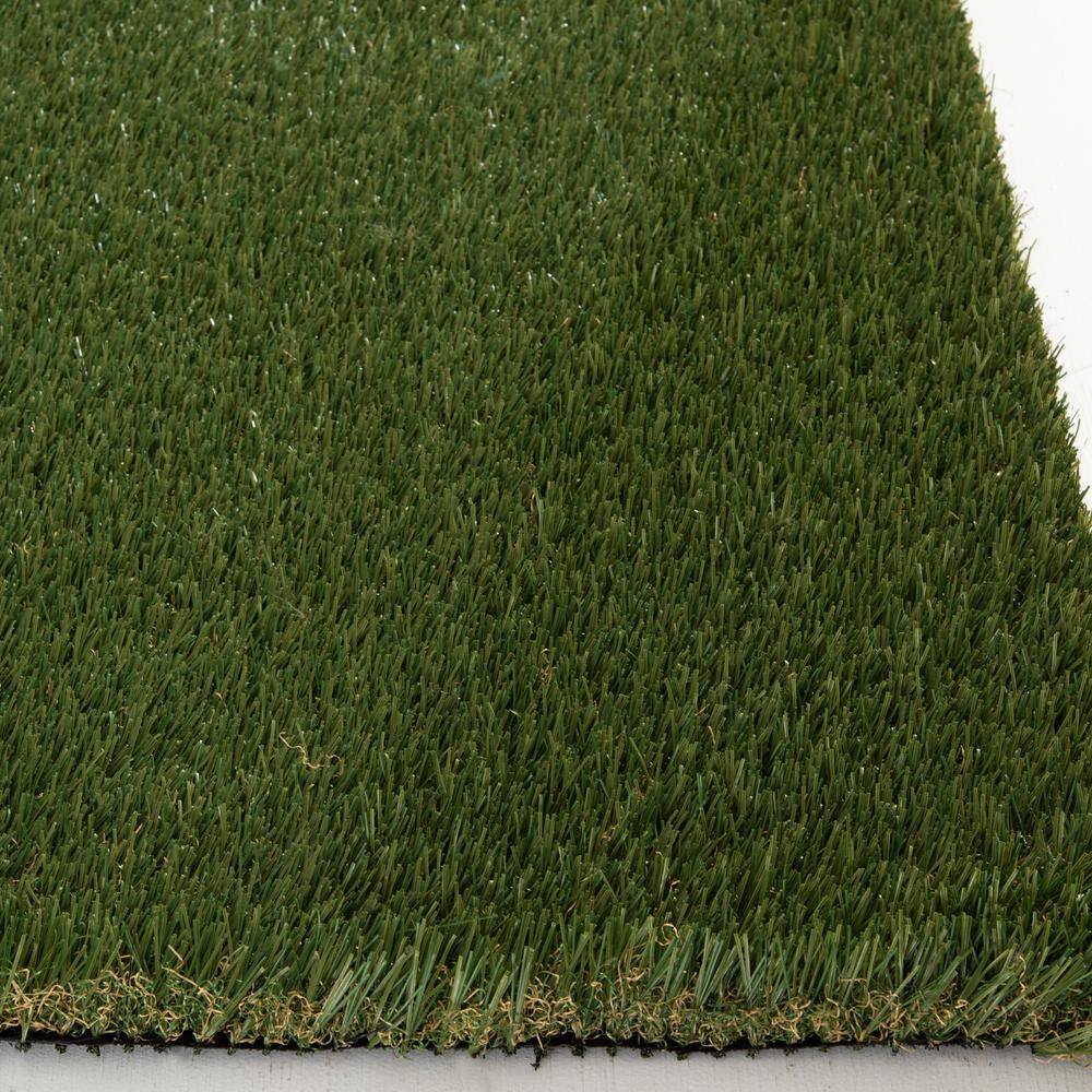 56 oz. 5 ft. x 7 ft. Field/Olive Green Artificial Grass Rug - Hercitys