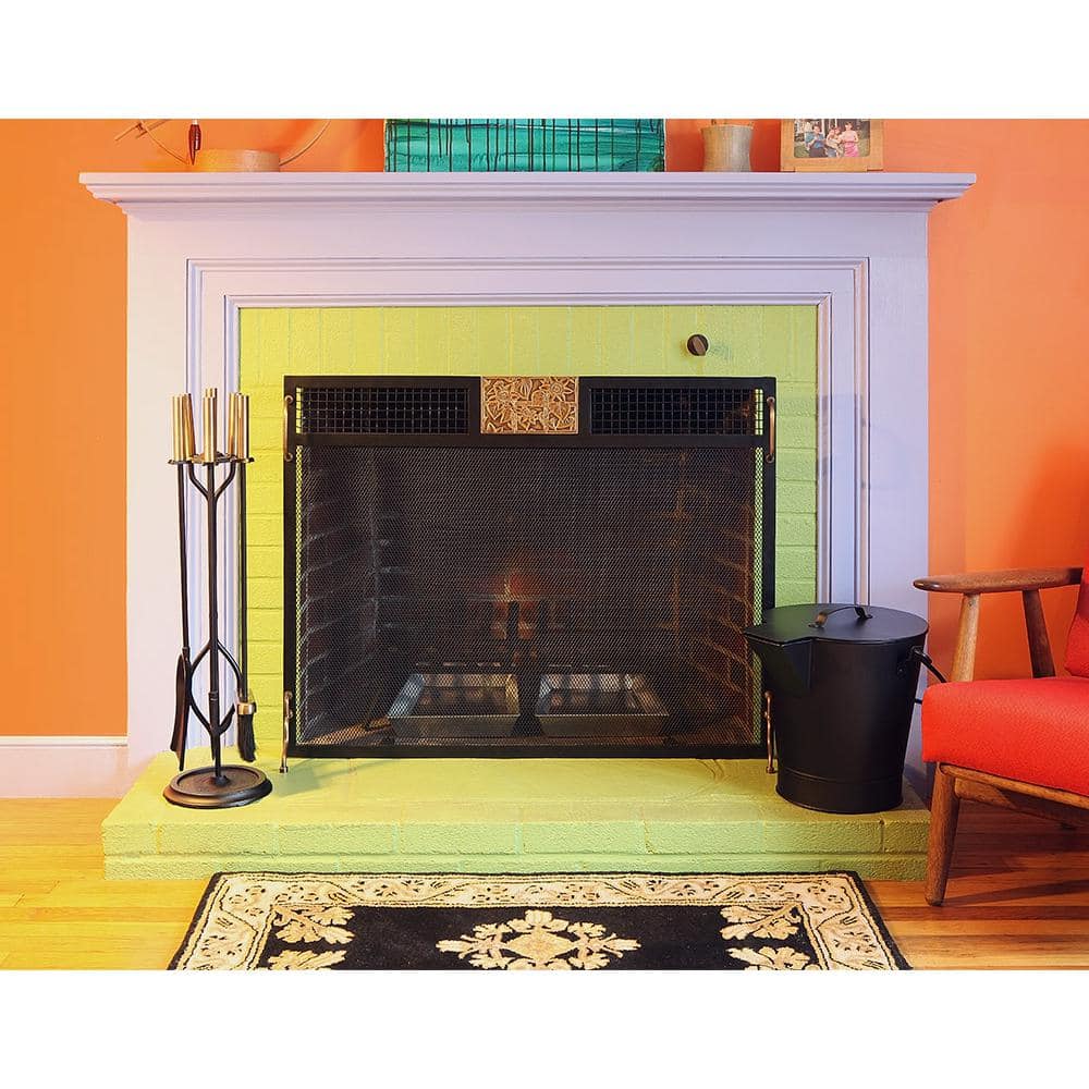 13 in. Tall Black Versatile Round Ash Bucket with Cover and Handles - Hercitys