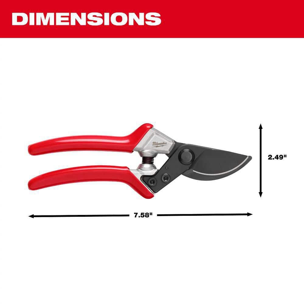 3/4 in. Cut Capacity High Carbon Steel Blade Bypass Hand Pruner - Hercitys