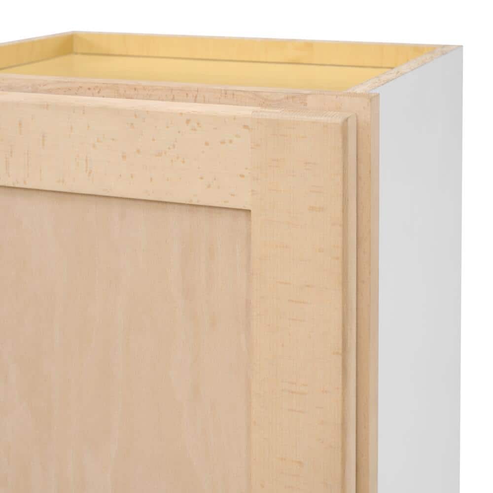 15 in. W x 12 in. D x 42 in. H Ready to Assemble Wall Kitchen Cabinet in Unfinished with CLICKREADY Technology - Hercitys