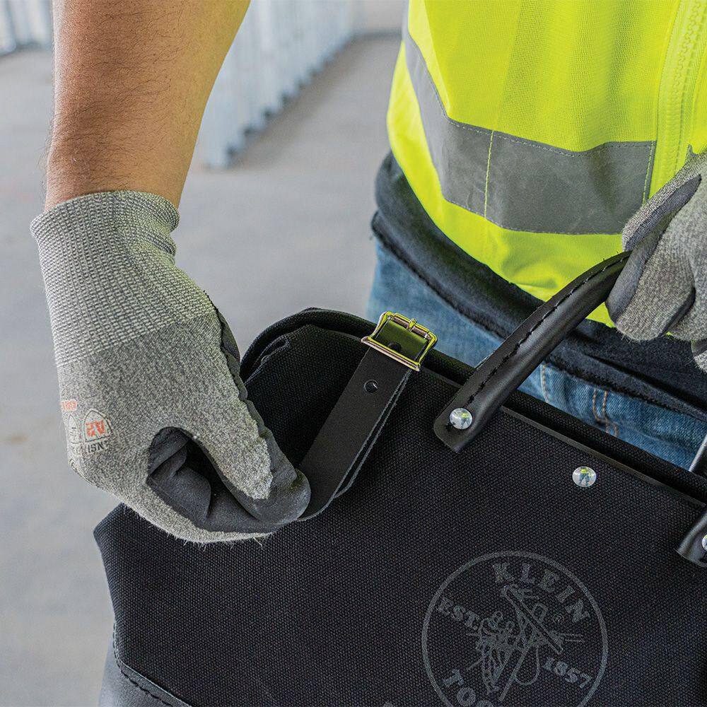 12 in. Tool Bag, Black Canvas - Hercitys