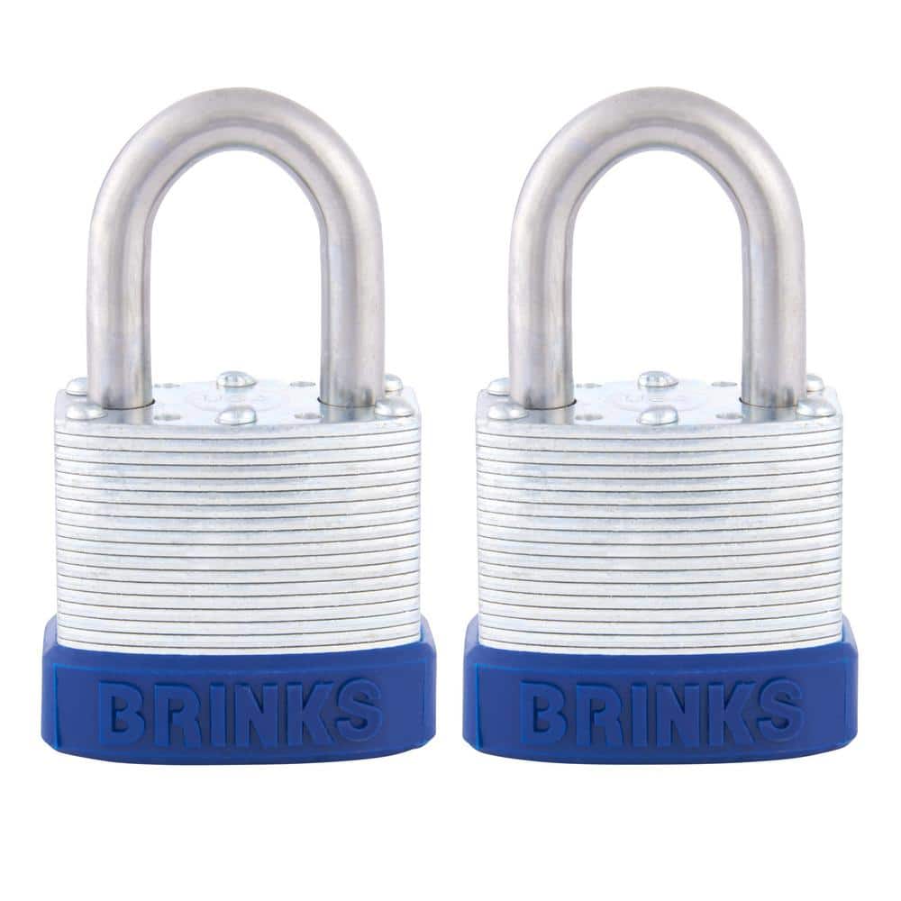 1-1/8 in. (44 mm) Laminated Steel Keyed Padlock (2-Pack) - Hercitys