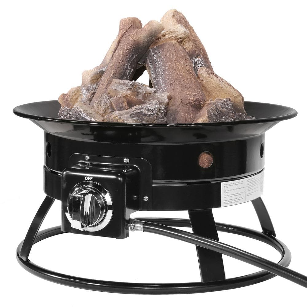 15 in. Vented Ceramic Decorative Flame Bonfire Gas Fireplace Logs for Large Firepit Fireplace - Hercitys