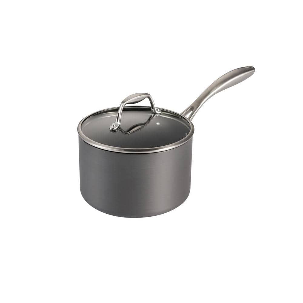 3 qt. Hard-Anodized Aluminum Nonstick Covered Sauce Pan - Hercitys