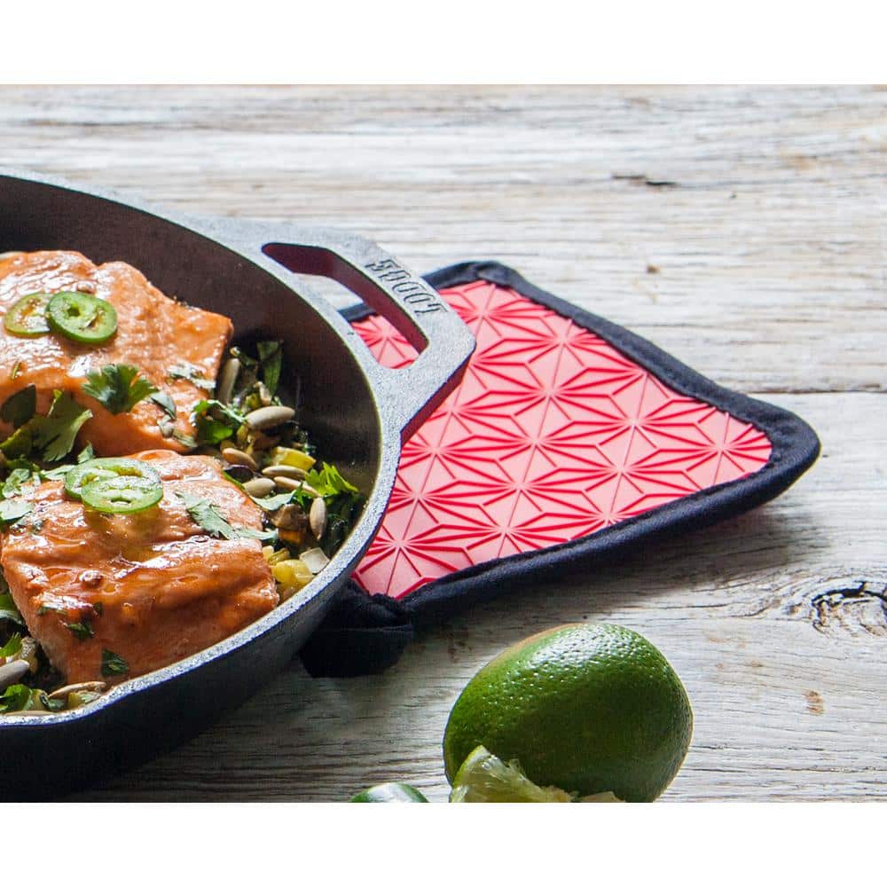 10.25 in. Cast Iron Skillet in Black with Dual Handles - Hercitys