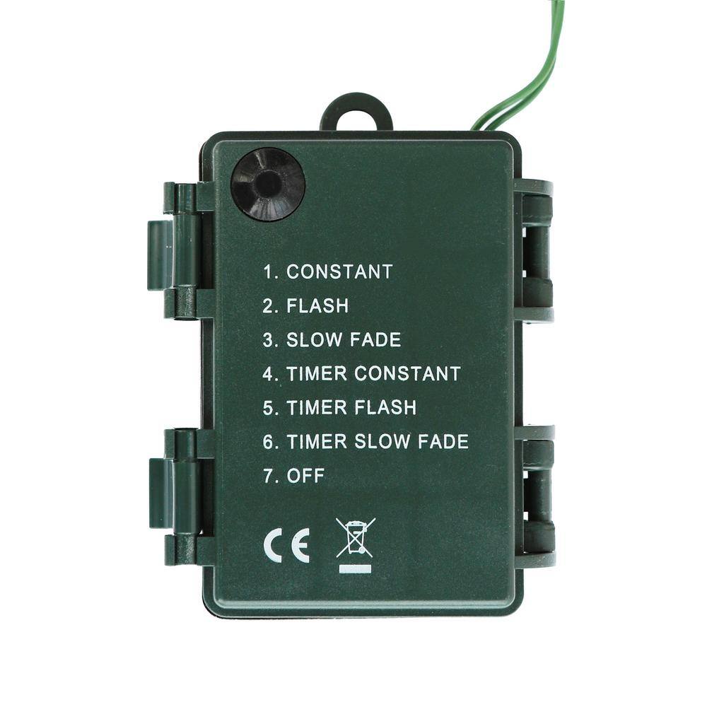 3 ft. L Pre-Lit Snow Flocked Christmas Swag, with 50 Warm White LED Lights, Three Function - Hercitys