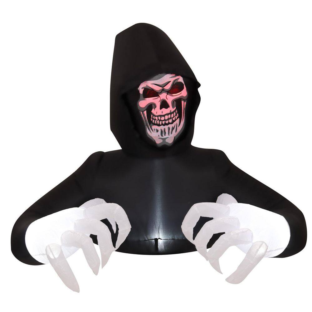 4.9 ft. Inflatable Pre-Lit Grim Reaper - Hercitys