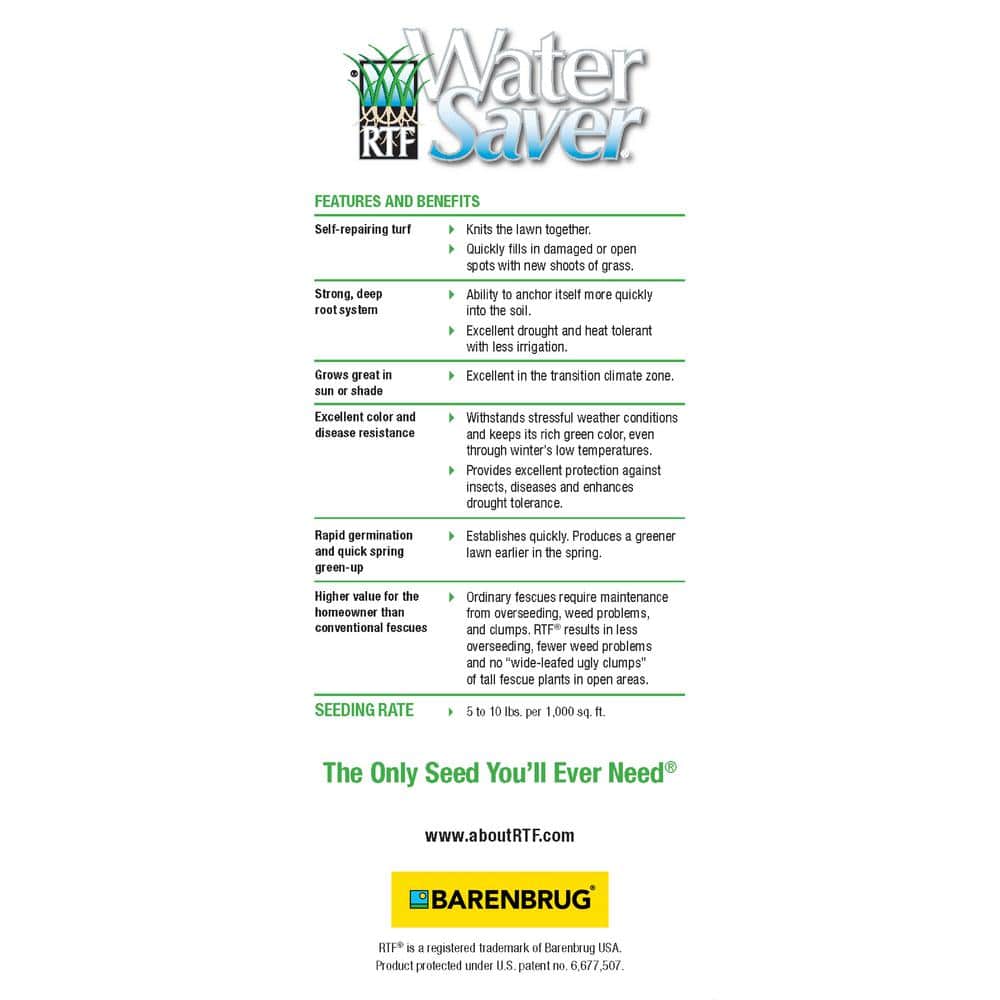 5 lbs. Tall Fescue with RTF Grass Seed Blend - Hercitys