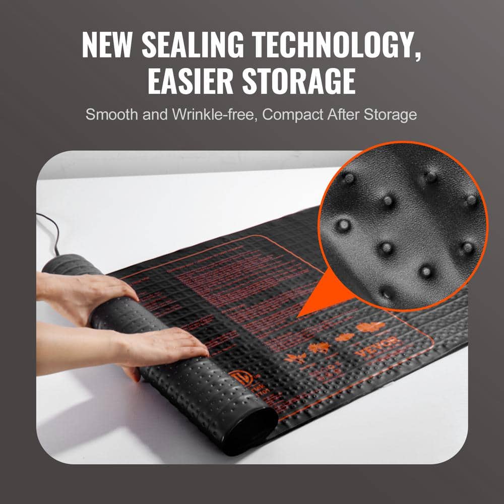 48 in. x 20.75 in. Seedling Mat with Thermostat Heat Mats MET-Certified Waterproof Heating Pad (1-Pack) - Hercitys