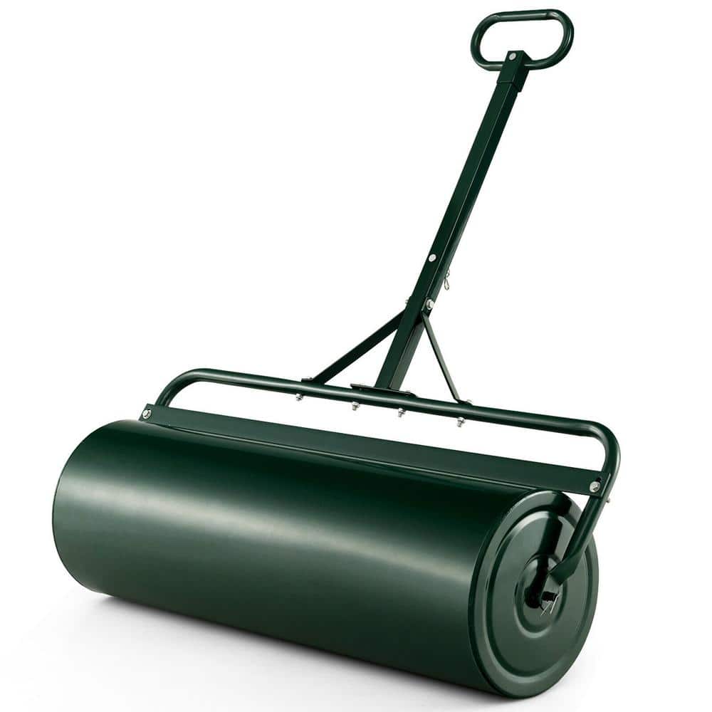 39 in. W Push/Tow Lawn Roller, Green - Hercitys