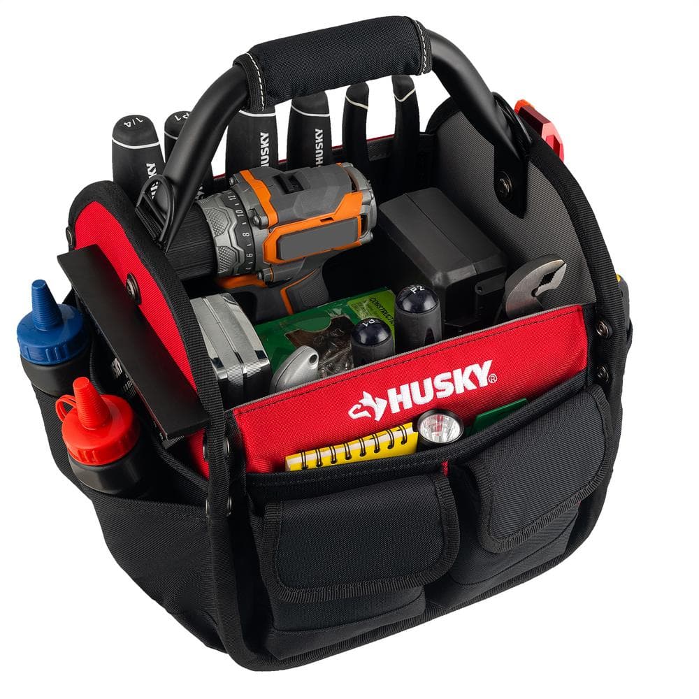 10 in. 15 Pocket Open Top Tool Bag - Hercitys