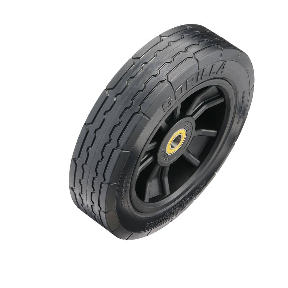 10 in. Heavy-Duty No-Flat Hand Truck Replacement Tire - Hercitys