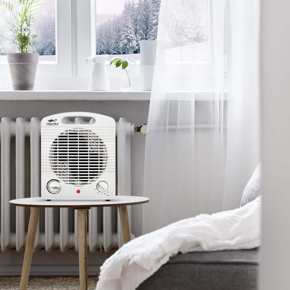 5120 BTU 750-Watt/1500-Watt Electric Convection Portable Heater with Tip-Over Safety Switch - Hercitys