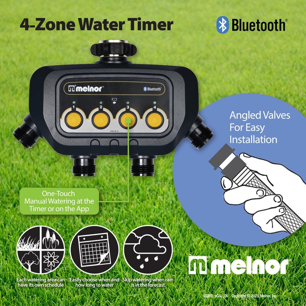 4-Zone Bluetooth Water Timer - Hercitys