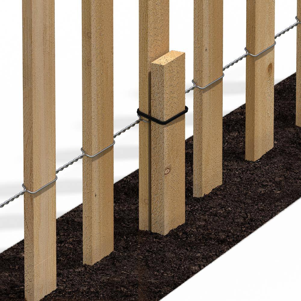 16 in. H x 8 ft. L Cedar Wood Garden Picket Fence (4-Pack, 32 ft. L Total) - Hercitys
