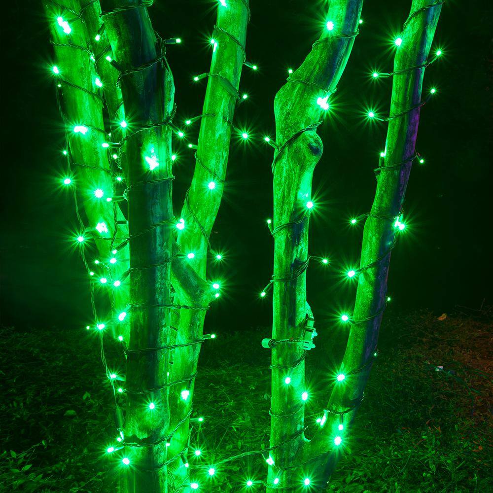 17 ft. 50-Light Green 5 mm LED Mini Light Set - Hercitys