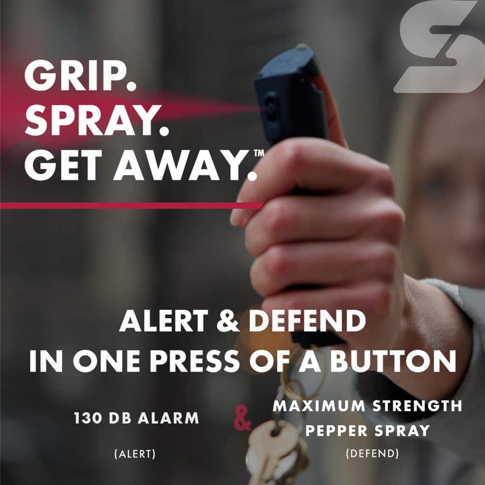2-in-1 Pepper Spray with Personal Alarm - Hercitys