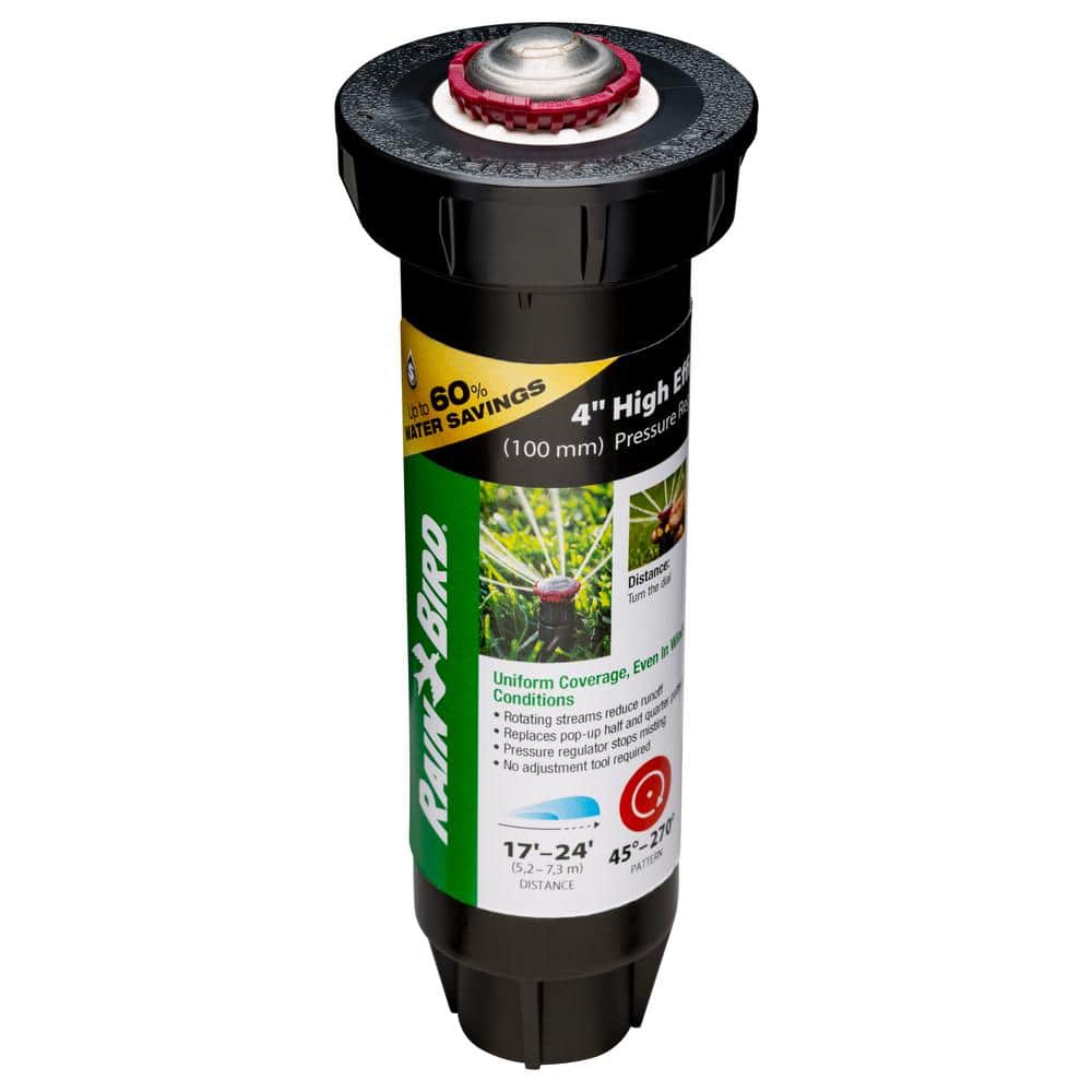 22SA 4 in. Pop-Up Rotary PRS Sprinkler, 45-270° Pattern, Adjustable 17-24 ft. - Hercitys