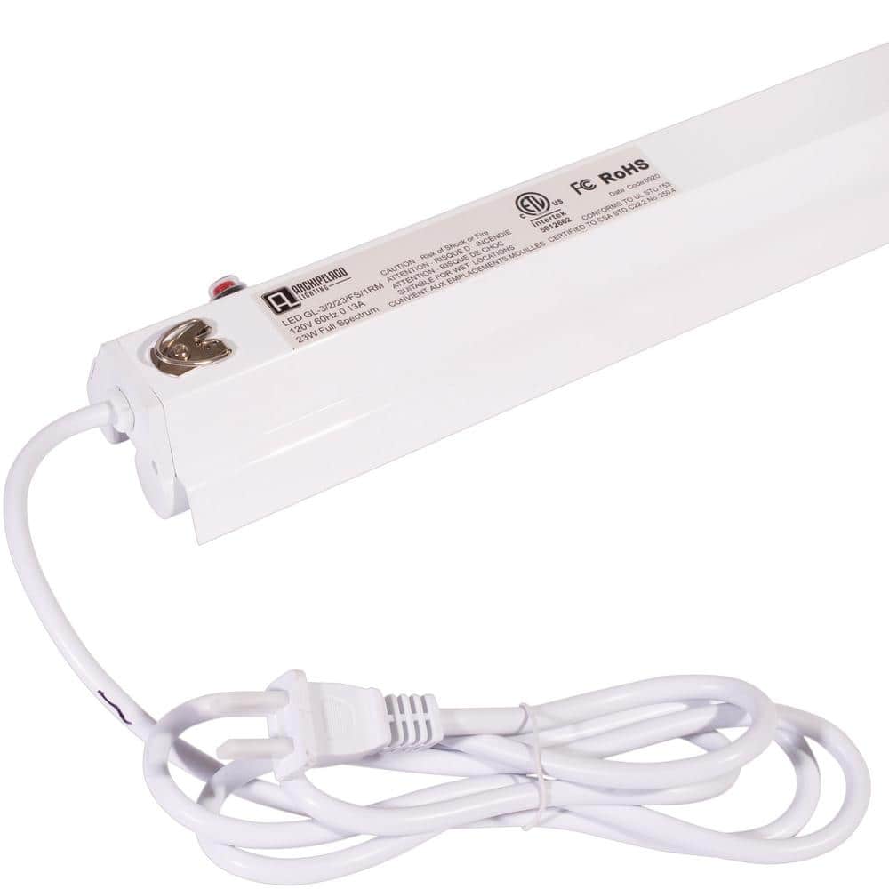 2 ft. 23-Watt Daylight Grow Light 6000K Full Spectrum (2-Pack) - Hercitys