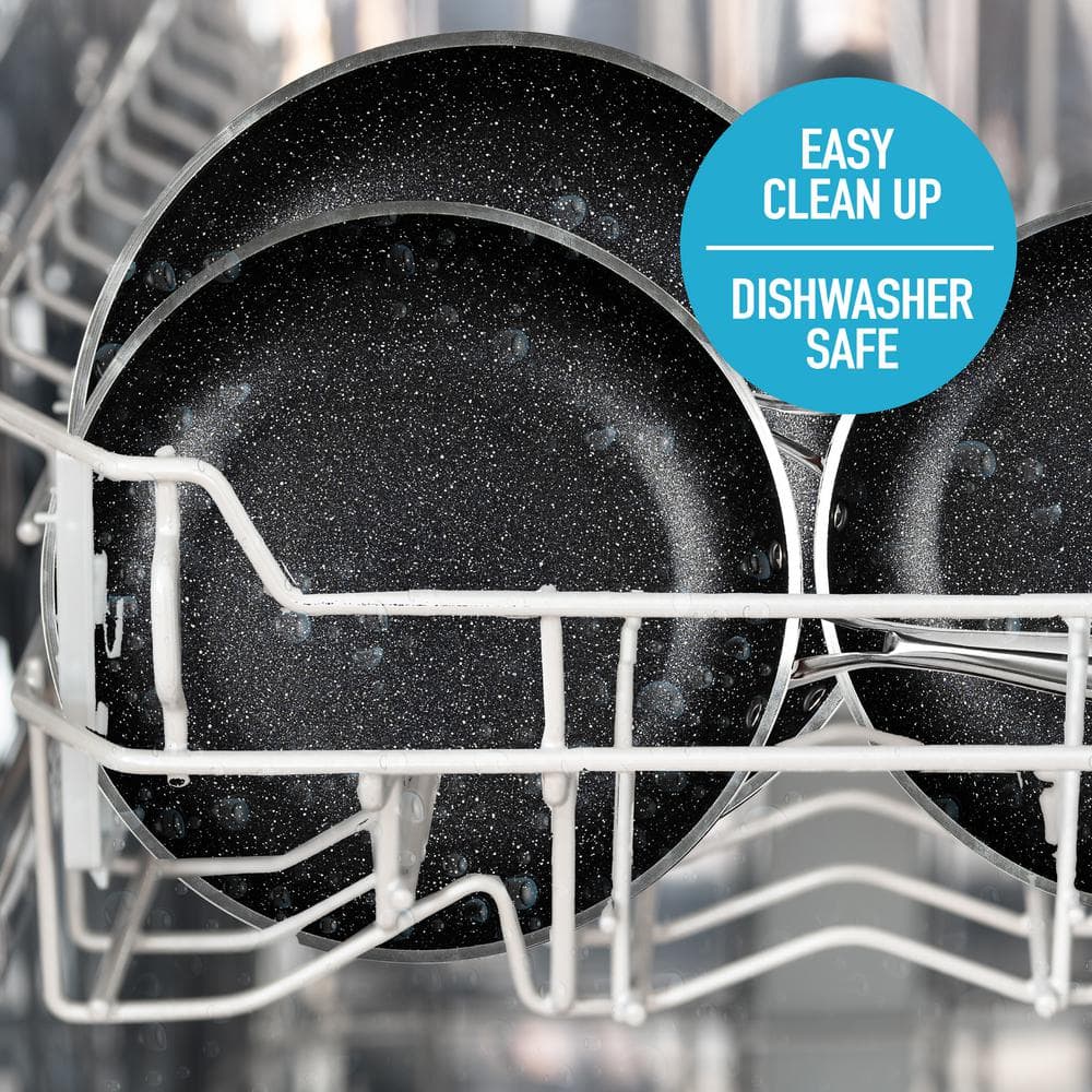 12 in. Aluminum Ultra-Nonstick Titanium and Diamond Infused Coating Frying Pan in Red - Hercitys