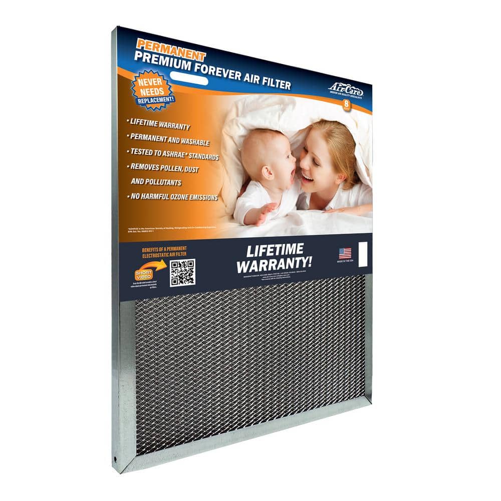 10 in. x 24 in. x 1 in. Permanent Washable Air Filter Merv 8 - Hercitys