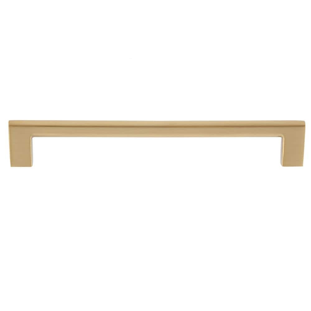 5-Pack Vail 8 in. (203 mm) Center-to-Center Modern Satin Brass Bar Drawer Pull - Hercitys