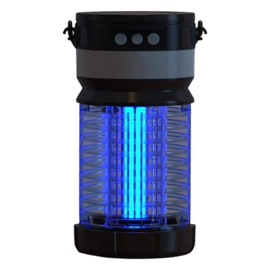 18-Watt Electronic Indoor/Outdoor Mosquito Repellent Solar Mosquito Killer Zapper Waterproof with LED Light, Blue Finish - Hercitys