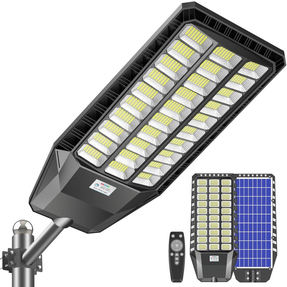 480000 Lumens 4800-Watt 240-Degree Black Motion Sensing Dusk to Dawn Integrated LED Flood Light (2-Pack) - Hercitys